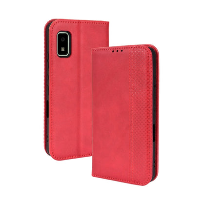 Magnetic Buckle Retro Texture Leather Phone Case, For Sharp Aquos Wish, For Xiaomi 12, For OnePlus 10 Pro 5G, For Umidigi A11s, For ZTE Libero 5G II