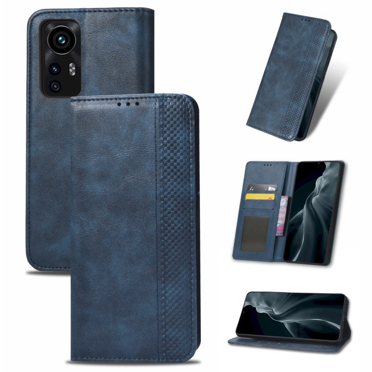 Magnetic Buckle Retro Texture Leather Phone Case, For Sharp Aquos Wish, For Xiaomi 12, For OnePlus 10 Pro 5G, For Umidigi A11s, For ZTE Libero 5G II