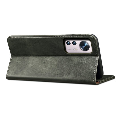Simple Wax Crazy Horse Texture Leather Phone Case, For Xiaomi 12/12S, For Xiaomi 12 Pro/12S Pro, For Xiaomi 12X