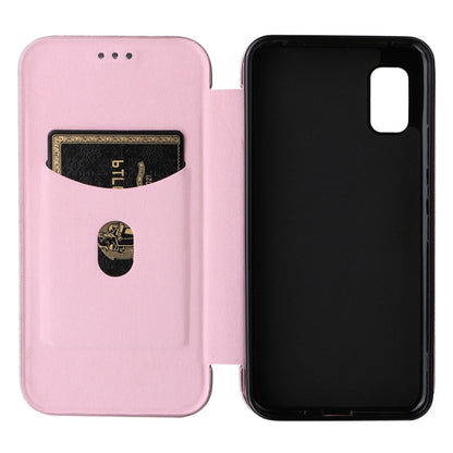 Carbon Fiber Texture Magnetic Horizontal Flip PU Phone Case, For Sharp Aquos Wish SHG06, For Xiaomi 12 5G