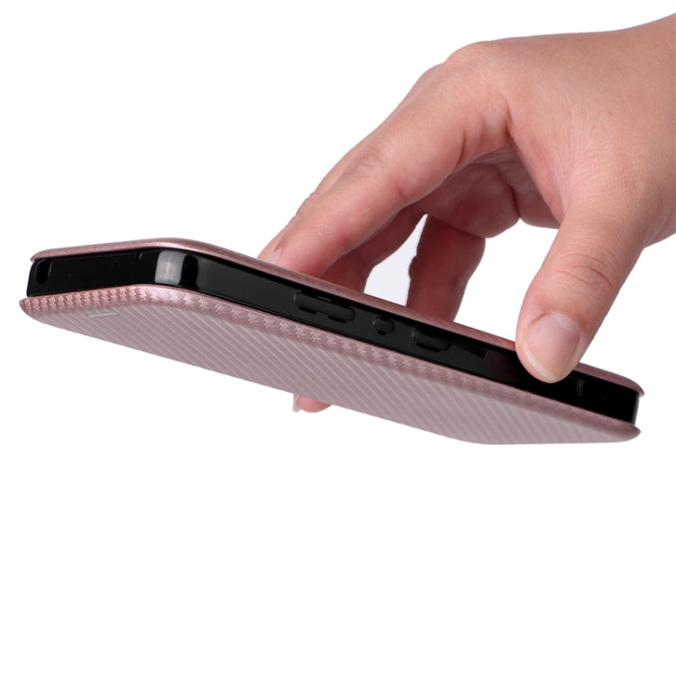 Carbon Fiber Texture Magnetic Horizontal Flip PU Phone Case, For Sharp Aquos Wish SHG06, For Xiaomi 12 5G