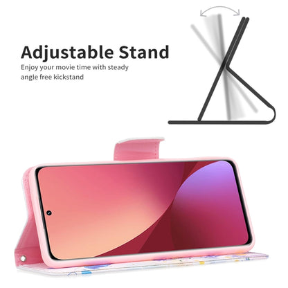 Colored Drawing Pattern Leather Phone Case, For Xiaomi 12