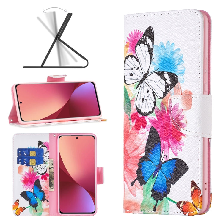 Colored Drawing Pattern Leather Phone Case, For Xiaomi 12