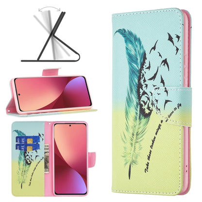 Colored Drawing Pattern Leather Phone Case, For Xiaomi 12