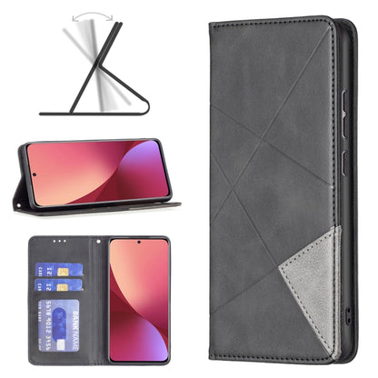 Prismatic Invisible Magnetic Leather Phone Case, For Samsung Galaxy A13 4G, For Samsung Galaxy A33 5G, For Samsung Galaxy A73 5G, For Xiaomi 12