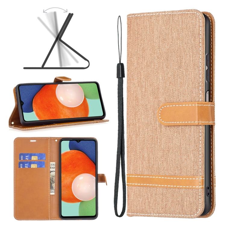 Color Matching Denim Texture Leather Phone Case, For Samsung Galaxy A13 4G, For Samsung Galaxy A33 5G