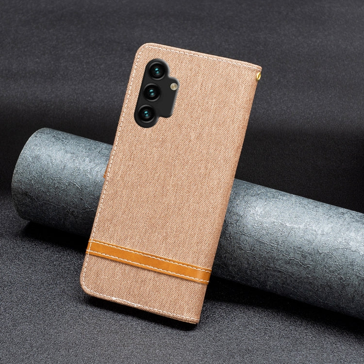 Color Matching Denim Texture Leather Phone Case, For Samsung Galaxy A13 4G, For Samsung Galaxy A33 5G