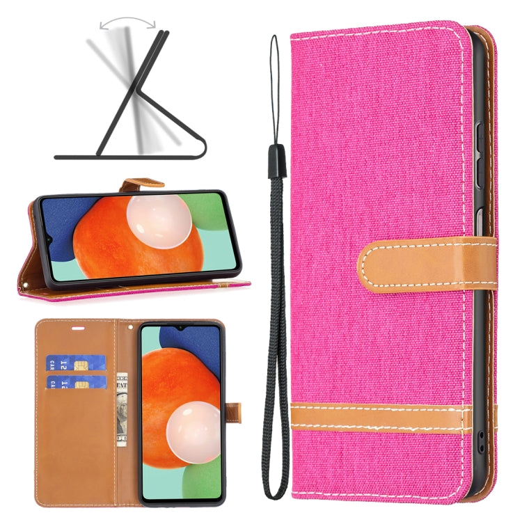 Color Matching Denim Texture Leather Phone Case, For Samsung Galaxy A13 4G, For Samsung Galaxy A33 5G