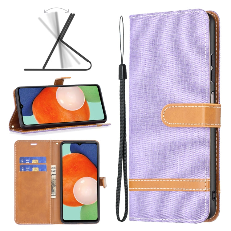 Color Matching Denim Texture Leather Phone Case, For Samsung Galaxy A13 4G, For Samsung Galaxy A33 5G