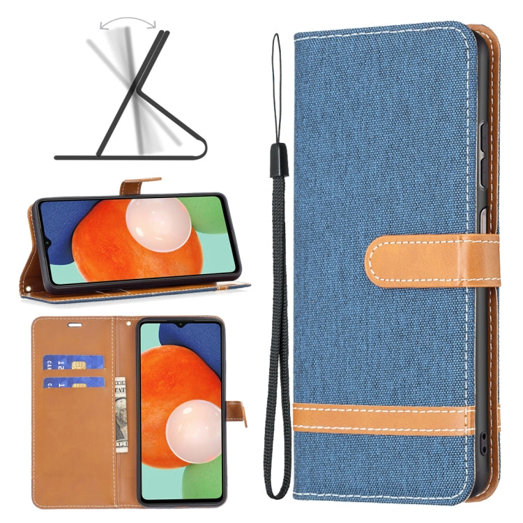 Color Matching Denim Texture Leather Phone Case, For Samsung Galaxy A13 4G, For Samsung Galaxy A33 5G