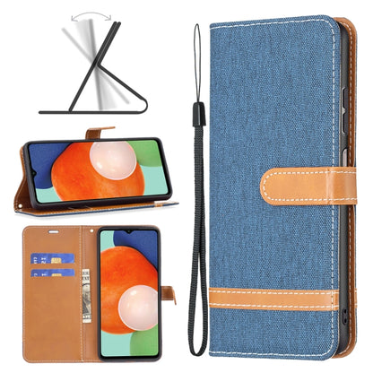 Color Matching Denim Texture Leather Phone Case, For Samsung Galaxy A13 4G, For Samsung Galaxy A33 5G