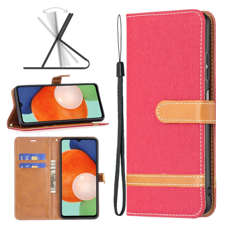Color Matching Denim Texture Leather Phone Case, For Samsung Galaxy A13 4G, For Samsung Galaxy A33 5G