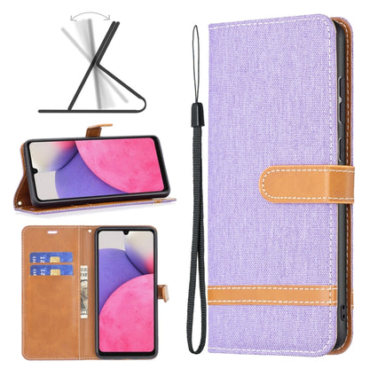 Color Matching Denim Texture Leather Phone Case, For Samsung Galaxy A13 4G, For Samsung Galaxy A33 5G