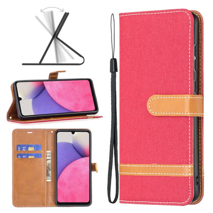 Color Matching Denim Texture Leather Phone Case, For Samsung Galaxy A13 4G, For Samsung Galaxy A33 5G