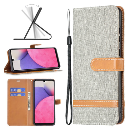 Color Matching Denim Texture Leather Phone Case, For Samsung Galaxy A13 4G, For Samsung Galaxy A33 5G