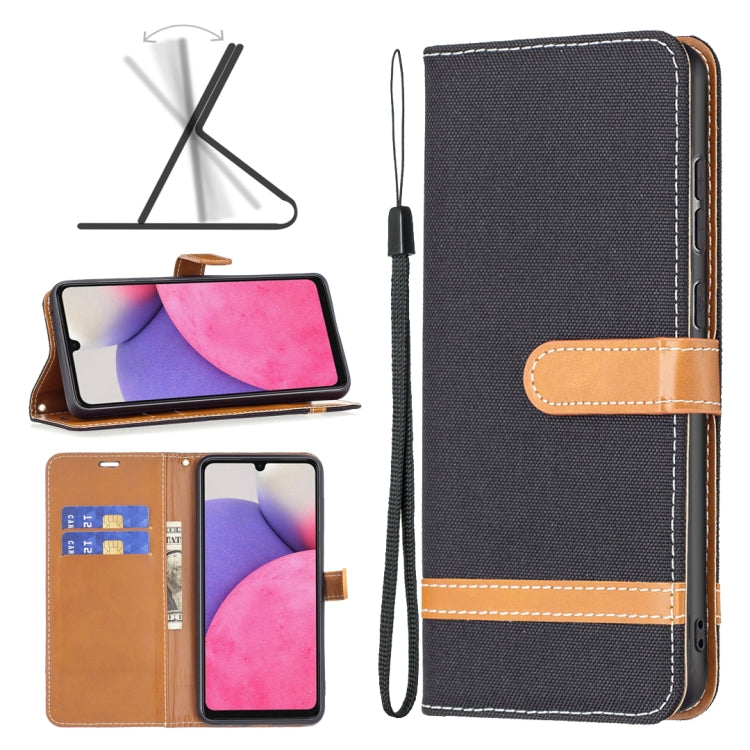 Color Matching Denim Texture Leather Phone Case, For Samsung Galaxy A13 4G, For Samsung Galaxy A33 5G