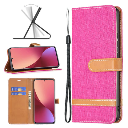 Color Matching Denim Texture Leather Phone Case, For Samsung Galaxy A73 5G, For Xiaomi 12