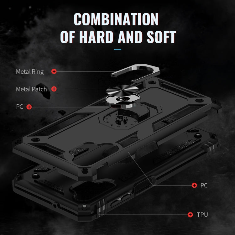 Shockproof TPU + PC Phone Case with Holder, For Samsung Galaxy A13 4G, For Samsung Galaxy A73 5G