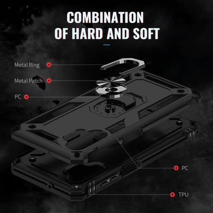 Shockproof TPU + PC Phone Case with Holder, For Samsung Galaxy A13 4G, For Samsung Galaxy A73 5G