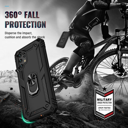 Shockproof TPU + PC Phone Case with Holder, For Samsung Galaxy A13 4G, For Samsung Galaxy A73 5G