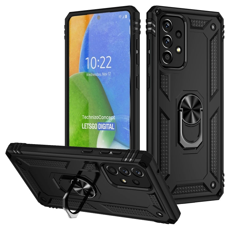 Shockproof TPU + PC Phone Case with Holder, For Samsung Galaxy A13 4G, For Samsung Galaxy A73 5G