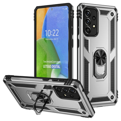 Shockproof TPU + PC Phone Case with Holder, For Samsung Galaxy A13 4G, For Samsung Galaxy A73 5G