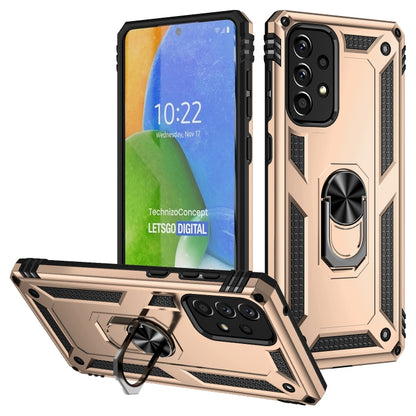 Shockproof TPU + PC Phone Case with Holder, For Samsung Galaxy A13 4G, For Samsung Galaxy A73 5G