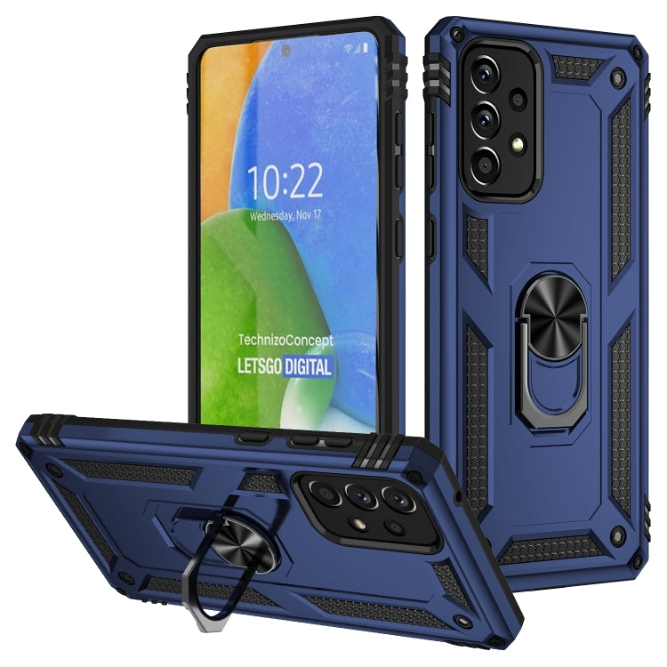 Shockproof TPU + PC Phone Case with Holder, For Samsung Galaxy A13 4G, For Samsung Galaxy A73 5G