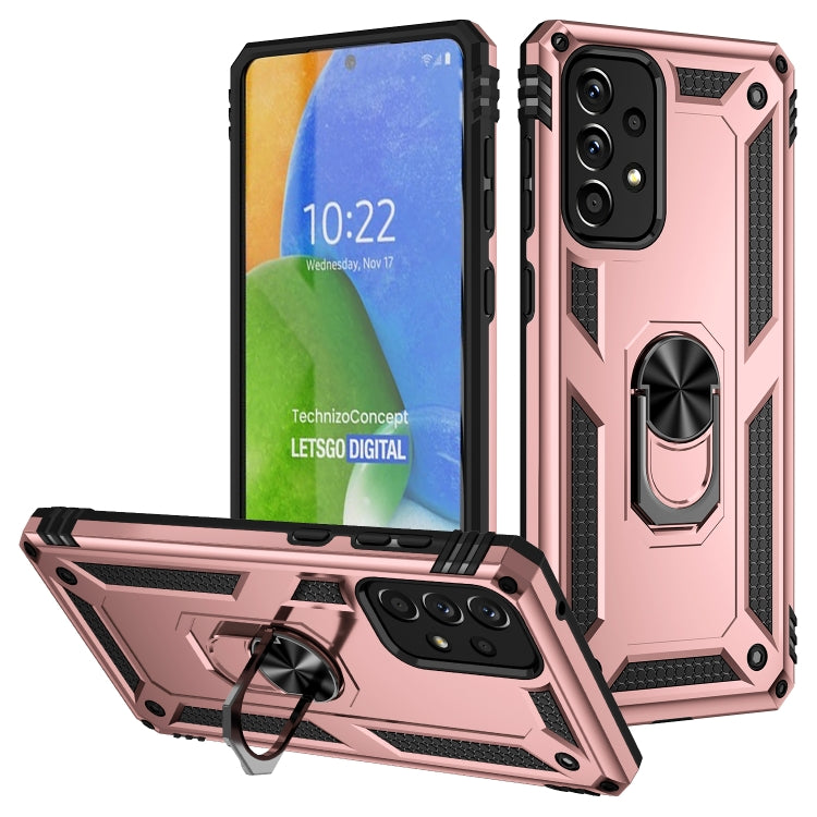 Shockproof TPU + PC Phone Case with Holder, For Samsung Galaxy A13 4G, For Samsung Galaxy A73 5G