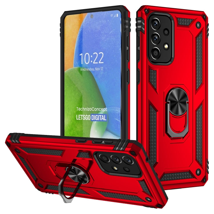 Shockproof TPU + PC Phone Case with Holder, For Samsung Galaxy A13 4G, For Samsung Galaxy A73 5G