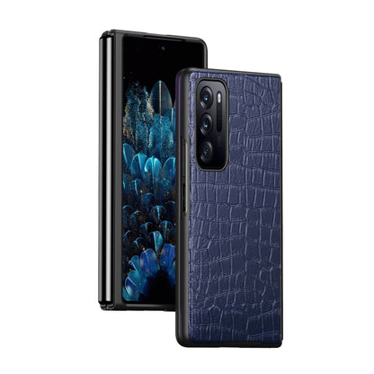 Folding Crocodile Texture Leather Phone Case, For OPPO Find N