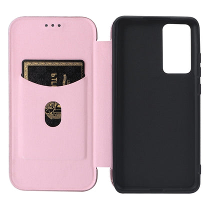 Carbon Fiber Texture Magnetic Horizontal Flip PU Phone Case, For Xiaomi 12 Pro