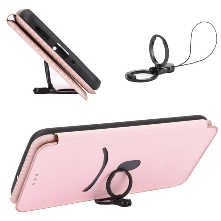 Carbon Fiber Texture Magnetic Horizontal Flip PU Phone Case, For Xiaomi 12 Pro