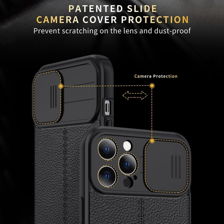 Litchi Texture Sliding Camshield TPU Protective Phone Case, For Xiaomi Poco X3, For Xiaomi Redmi 9, For Xiaomi Redmi 9A, For Xiaomi Redmi K40, For Xiaomi Redmi Note 8, For Xiaomi Redmi Note 8 Pro, For Xiaomi Redmi Note 9 4G / Redmi 9T                  ...