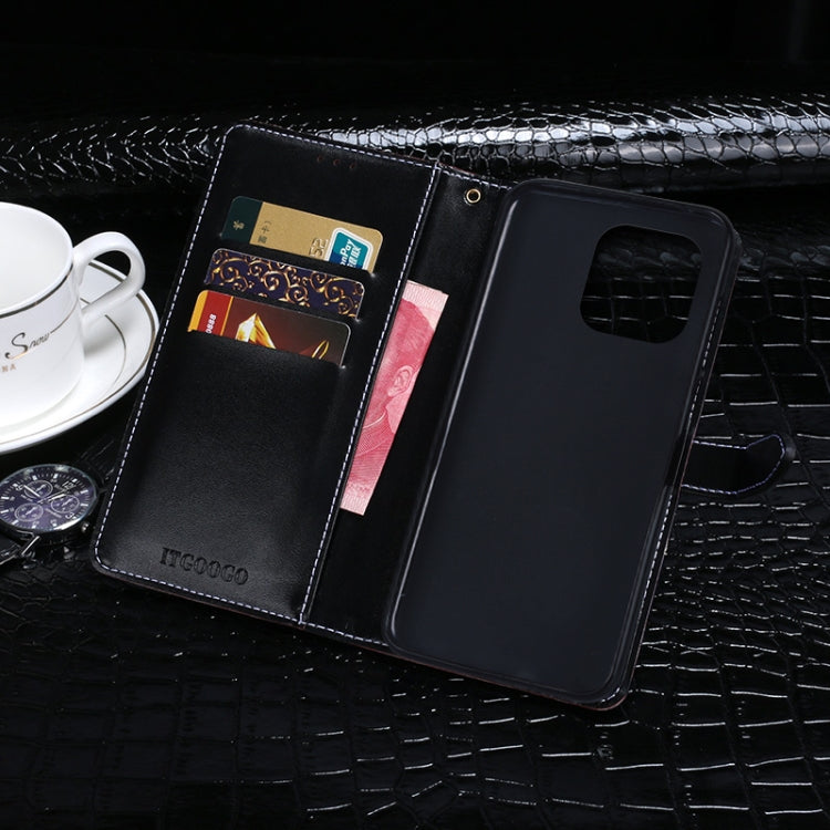 idewei Crocodile Texture Horizontal Flip Phone Leather Phone Case, For Honor 60 SE