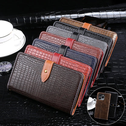 idewei Crocodile Texture Horizontal Flip Phone Leather Phone Case, For Honor 60 SE