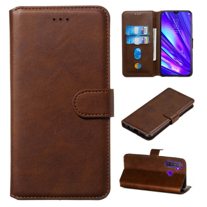 Classic Calf Texture Horizontal Flip PU Leather Case, with Holder & Card Slots & Wallet, For OPPO Realme 5, For OPPO Realme 5 Pro / Realme Q