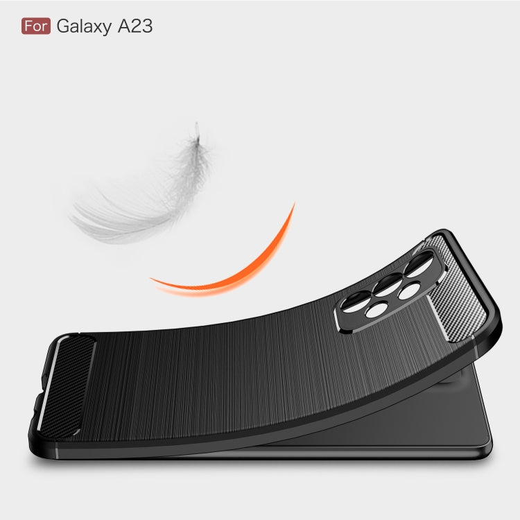 Brushed Texture Carbon Fiber TPU Phone Case, For Samsung Galaxy A23 5G, For Xiaomi Redmi K50 Pro, For Xiaomi Redmi K50