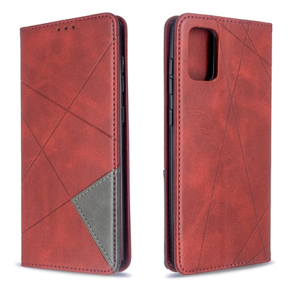 Rhombus Texture Horizontal Flip Magnetic Leather Case with Holder & Card Slots, For Galaxy S20, For Galaxy A71, For Galaxy S20+, For Galaxy S20 Ultra, For Xiaomi CC9 Pro