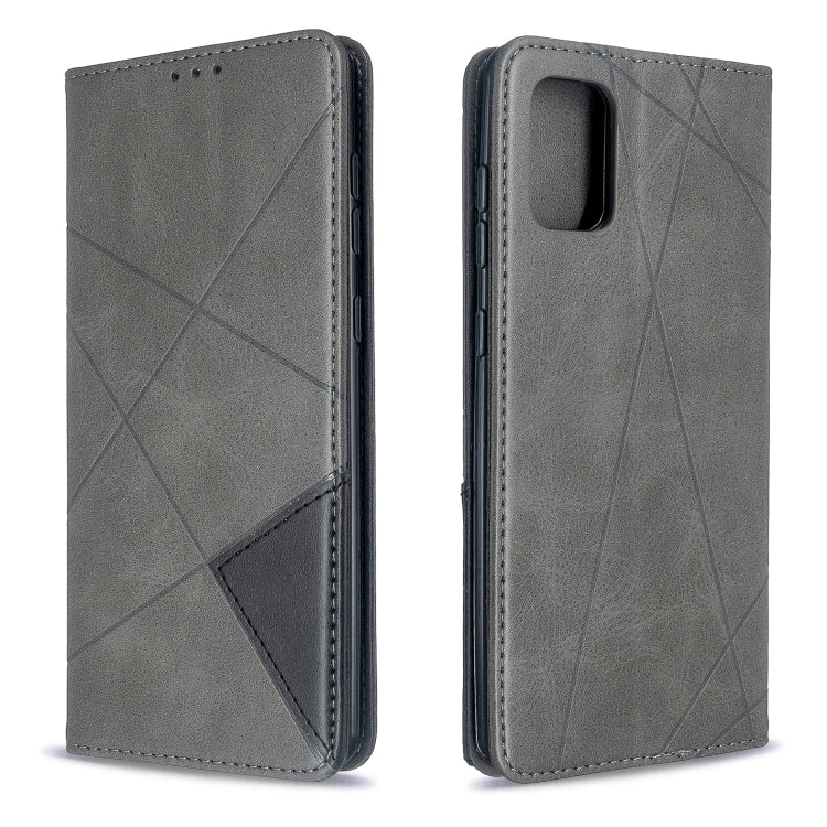 Rhombus Texture Horizontal Flip Magnetic Leather Case with Holder & Card Slots, For Galaxy S20, For Galaxy A71, For Galaxy S20+, For Galaxy S20 Ultra, For Xiaomi CC9 Pro