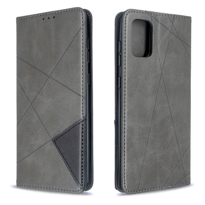 Rhombus Texture Horizontal Flip Magnetic Leather Case with Holder & Card Slots, For Galaxy S20, For Galaxy A71, For Galaxy S20+, For Galaxy S20 Ultra, For Xiaomi CC9 Pro
