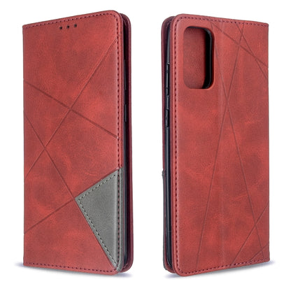 Rhombus Texture Horizontal Flip Magnetic Leather Case with Holder & Card Slots, For Galaxy S20, For Galaxy A71, For Galaxy S20+, For Galaxy S20 Ultra, For Xiaomi CC9 Pro