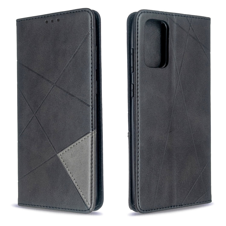 Rhombus Texture Horizontal Flip Magnetic Leather Case with Holder & Card Slots, For Galaxy S20, For Galaxy A71, For Galaxy S20+, For Galaxy S20 Ultra, For Xiaomi CC9 Pro