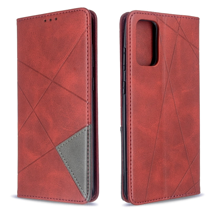 Rhombus Texture Horizontal Flip Magnetic Leather Case with Holder & Card Slots, For Galaxy S20, For Galaxy A71, For Galaxy S20+, For Galaxy S20 Ultra, For Xiaomi CC9 Pro