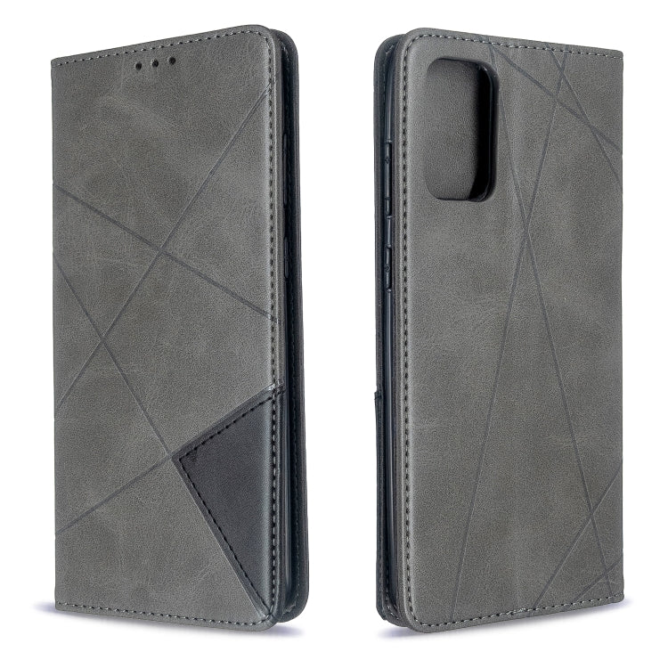 Rhombus Texture Horizontal Flip Magnetic Leather Case with Holder & Card Slots, For Galaxy S20, For Galaxy A71, For Galaxy S20+, For Galaxy S20 Ultra, For Xiaomi CC9 Pro