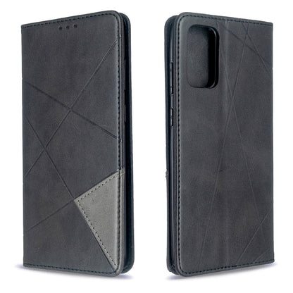 Rhombus Texture Horizontal Flip Magnetic Leather Case with Holder & Card Slots, For Galaxy S20, For Galaxy A71, For Galaxy S20+, For Galaxy S20 Ultra, For Xiaomi CC9 Pro