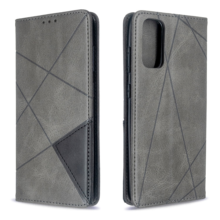 Rhombus Texture Horizontal Flip Magnetic Leather Case with Holder & Card Slots, For Galaxy S20, For Galaxy A71, For Galaxy S20+, For Galaxy S20 Ultra, For Xiaomi CC9 Pro