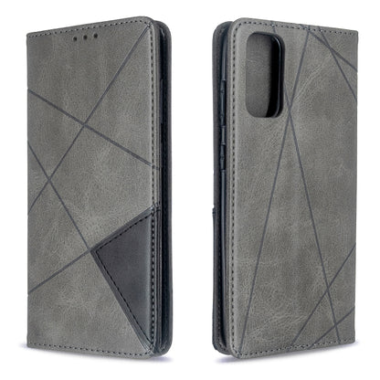 Rhombus Texture Horizontal Flip Magnetic Leather Case with Holder & Card Slots, For Galaxy S20, For Galaxy A71, For Galaxy S20+, For Galaxy S20 Ultra, For Xiaomi CC9 Pro