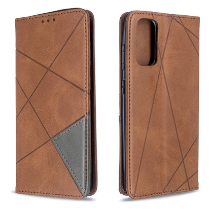 Rhombus Texture Horizontal Flip Magnetic Leather Case with Holder & Card Slots, For Galaxy S20, For Galaxy A71, For Galaxy S20+, For Galaxy S20 Ultra, For Xiaomi CC9 Pro