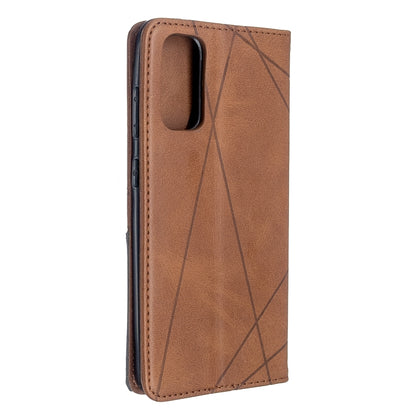 Rhombus Texture Horizontal Flip Magnetic Leather Case with Holder & Card Slots, For Galaxy S20, For Galaxy A71, For Galaxy S20+, For Galaxy S20 Ultra, For Xiaomi CC9 Pro